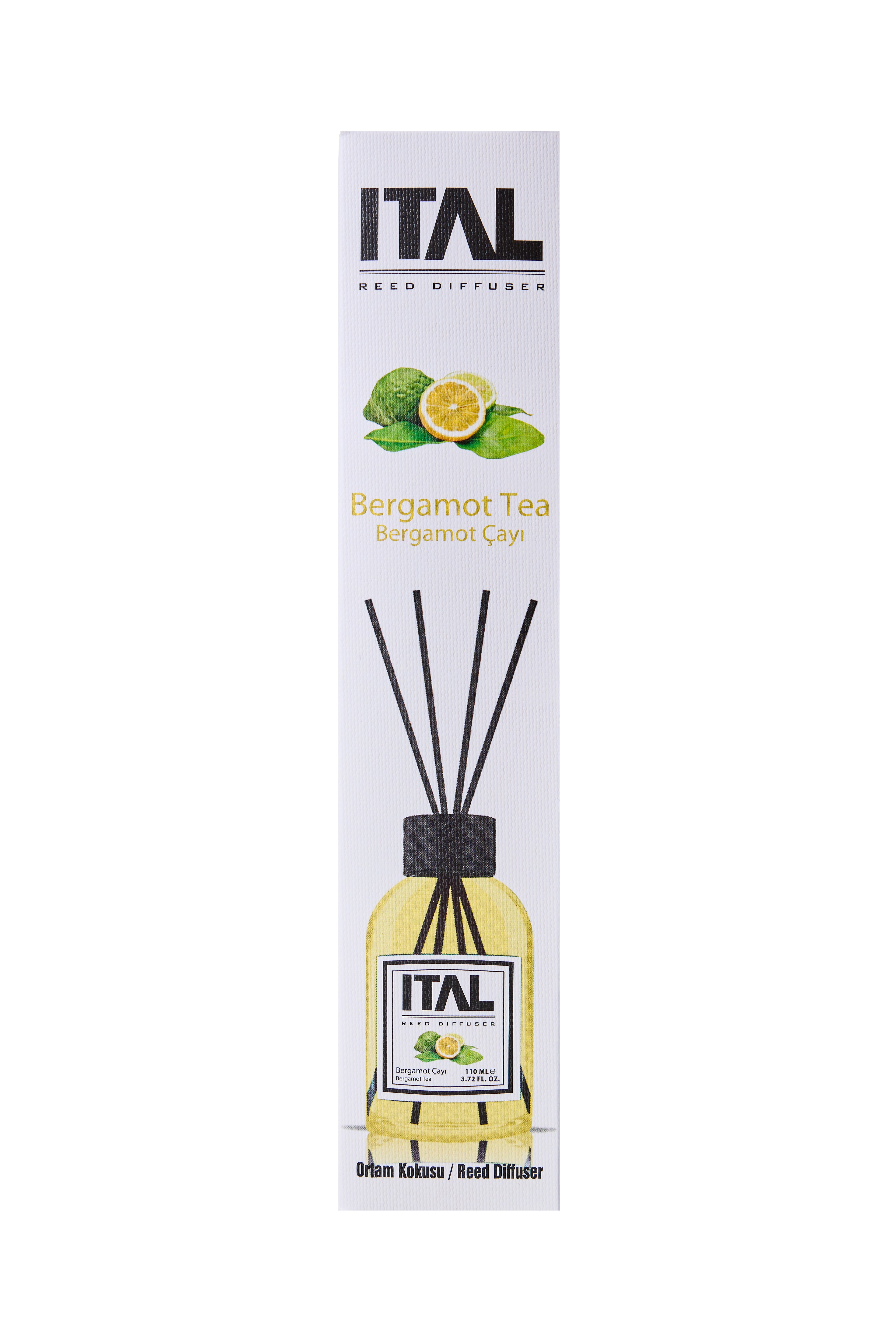 İTAL PARFÜM BERGAMOT TEA  ÇUBUKLU ODA KOKUSU 110 ML